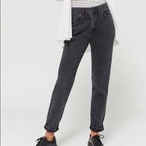 Black vintage mom jeans